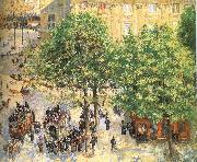 Camille Pissarro Paris spring sunshine streetscape oil on canvas